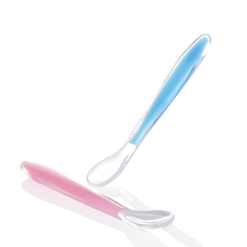 

Baby Spoon Suitable for Children Boys and Girls Environmentally Friendly Silicone Spoon Feeding Baby Spoon Toddler Tableware