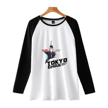 

Tokyo Ghouls 2D New Clothes 2019 Long Sleeve T-shirt Women/Men Comfortable and warm Cotton Harajuku tops hot sales Plus Size