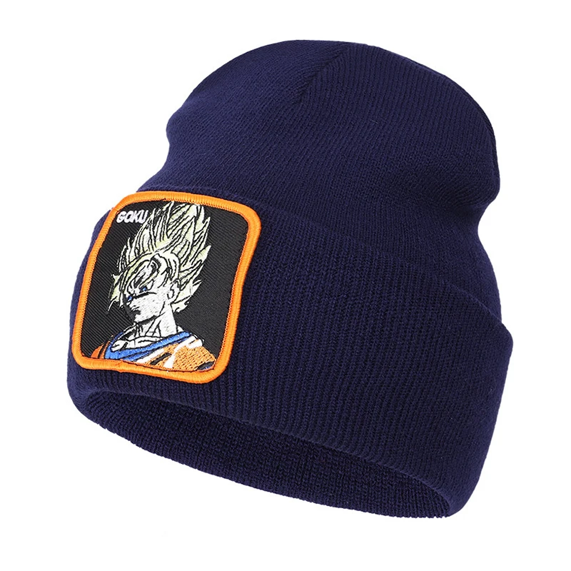 Goku Beanie шапка для мужчин мальчиков осень зима вязаный теплый Жемчуг дракона краями Акриловые комиксы Лыжный Спорт Аксессуары для улицы для подростков