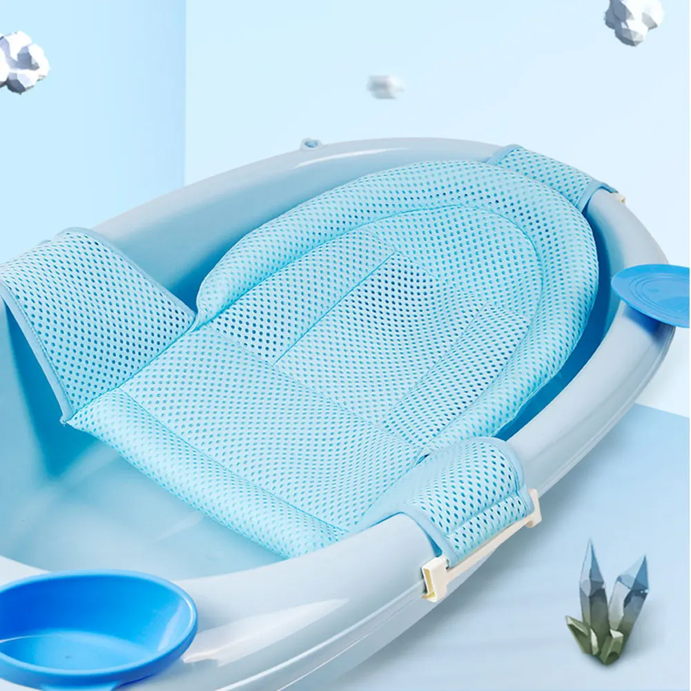 Кольца безопасные Нескользящие Детские ванны подушки сиденья мягкие детские Новорожденные крепление для душа дышащий сетчатый кронштейн