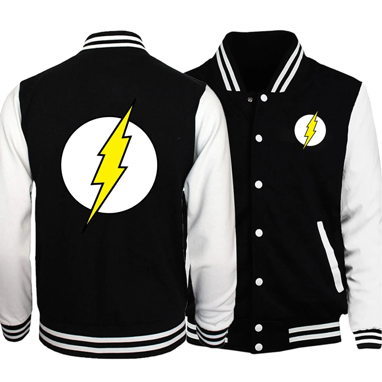 

The Big Bang Sheldon The Flash Baseball Plus Size Jackets Men 2020 Spring Autumn Warm Fitness Bodywarmer Jacket Fashion Hoodies