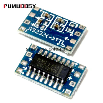 

100PCS Serial Port Mini RS232 to TTL Converter Adaptor Module Board MAX3232 115200bps