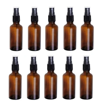 

8pcs Empty Glass Bottle Premium Dispenser Glass Bottle Essential Oil Bottles Makeup Atomizer Liquid Sprayer