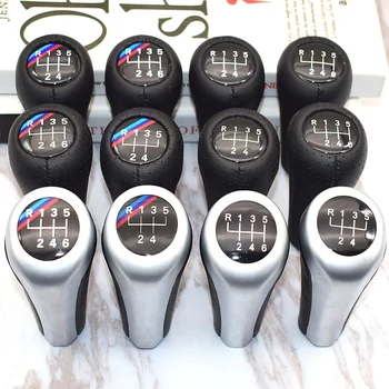 

5 6 Speed Real Leather Gear Shift Knob For BMW 1 3 5 6 Series E30 E32 E34 E36 E38 E39 E46 E53 E60 E63 E83 E84 E87 E90 E91 E92