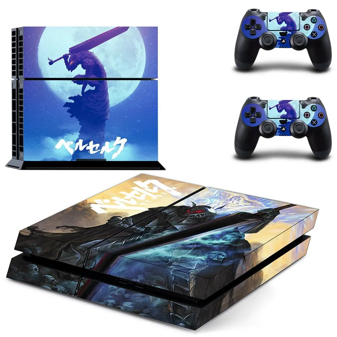 Baserk стикер s Наклейка для PS4 PS 4 наклейка Play station 4 виниловые наклейки Pegatinas Adesivo для playstation 4 консоль и 2 контроллера