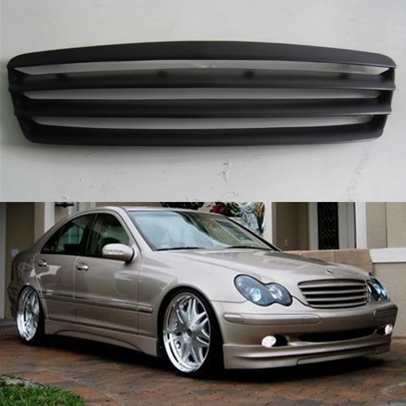 Use For Benz C Class W203 C32 Amg Racing Grills 2001 2007 Year Sedan Carbon Fibre Front Center Grill Cover Accessorie Body Kit Racing Grills Aliexpress