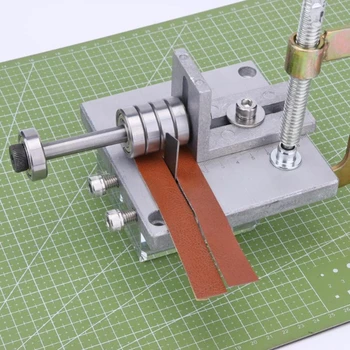 

1pcs Silver Handmade Leather Cutting Machine Belt Cutter Peeling Tool Diy Handmade Leather Cutting Tool