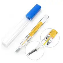 6 шт./лот бренд уровень медицинский классический ртуть стекло клинический термометр для подмышки Mercurial Детский термометр