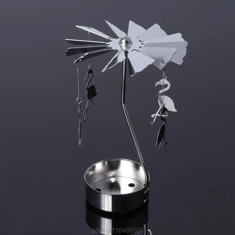 Rotary Spinning Tealight Holder Carousel Spinning Rotary Metal