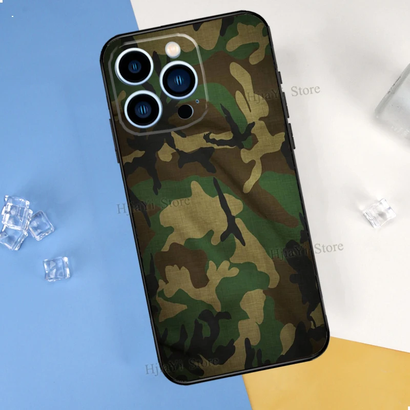 11 cases Black Camo Camouflage Case For iPhone XR X XS Max 5S 6S 7 8 Plus SE 2020 11 12 13 Pro Max Mini Phone Cover iphone xr waterproof case iPhone 11 / XR