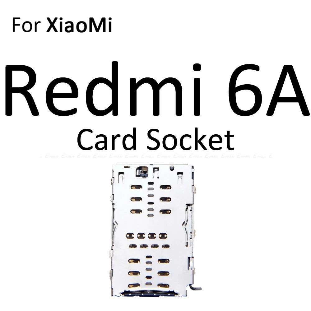 Высокое качество Micro SD/Sim карты лоток гнездо адаптер для XiaoMi Redmi S2 7A 6A Разъем Держатель Слот ридер контейнер запчасти
