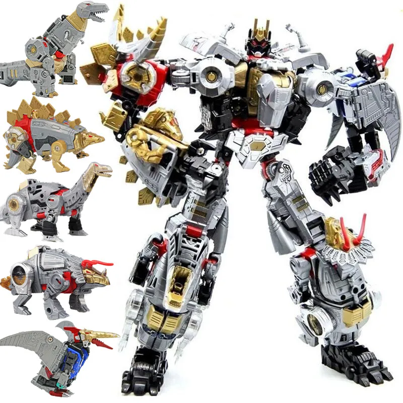 

BMB 5 IN 1 Transformation Action figure boy Toys Oversize 40CM Cool Predaking KO GT Devastator Truck Dinosaur Model Toys Kids