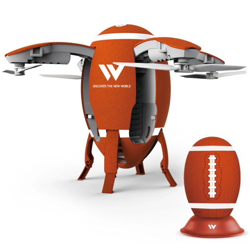 

WIFI FPV RC Drone Foldable Mini Drone HD Camera Rugby Egg Shape App Control 4 Channel RC Quadcopter Professional Helicopter Toy