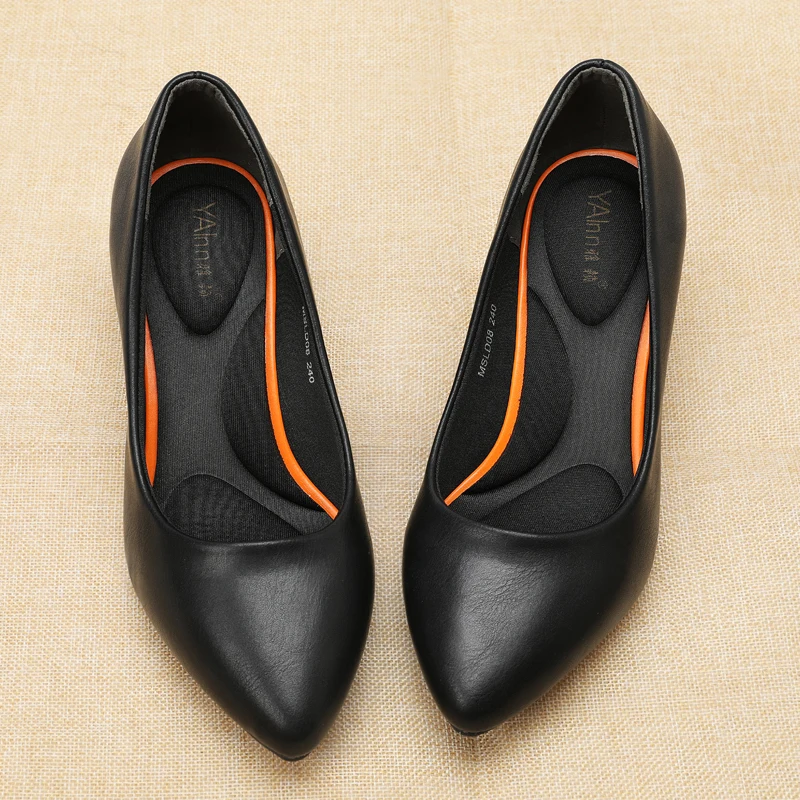 Yalnn Women Spike Heels Mature Pumps Shoes Pointed Toe Slip-on Heels Women High Heel Shoes Heels Office Shoes Pumps for Ladies