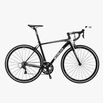 

SAVA Racing Road Bike 18 Speeds Road Bicycle Aluminum frame+ Carbon fork Road Bike with SHIMANO SORA 18 Speed Road Bike Bicycle