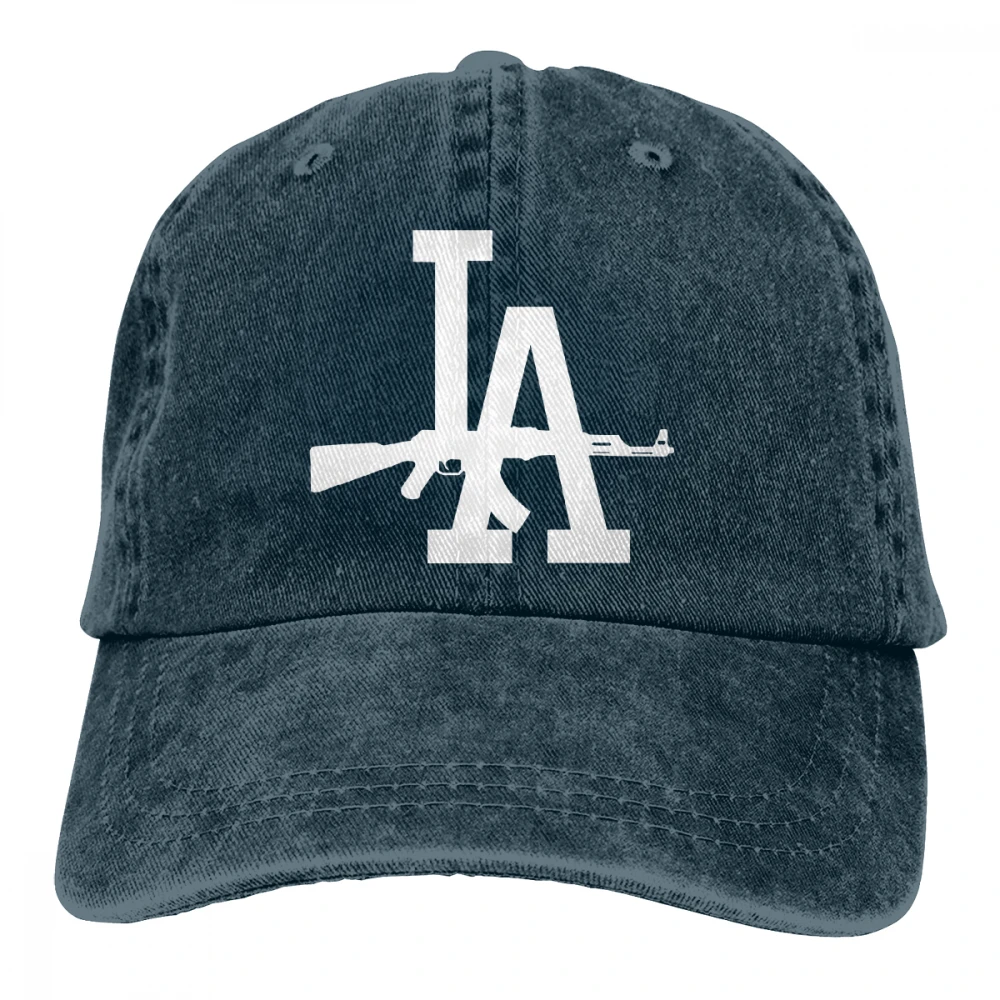 Los Angeles LA AK 47 Casquette черные унисекс Мужские Женские джинсовые бейсболка с ремешком