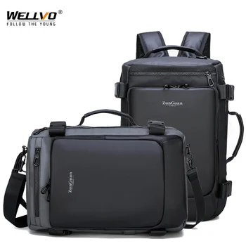 

15.6 inch Large Laptop Backpack Men Multifunctional Travel Luggage Pack Male Business Office Backpacks Waterproof Rucksack XA85C