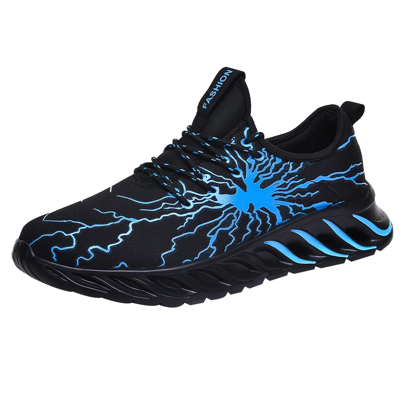 G107-Blue Мужские кроссовки с дышащей сеткой; светильник для бега; коллекция года; модные кроссовки для взрослых; кроссовки; удобная обувь для ходьбы - Цвет: G107-Blue