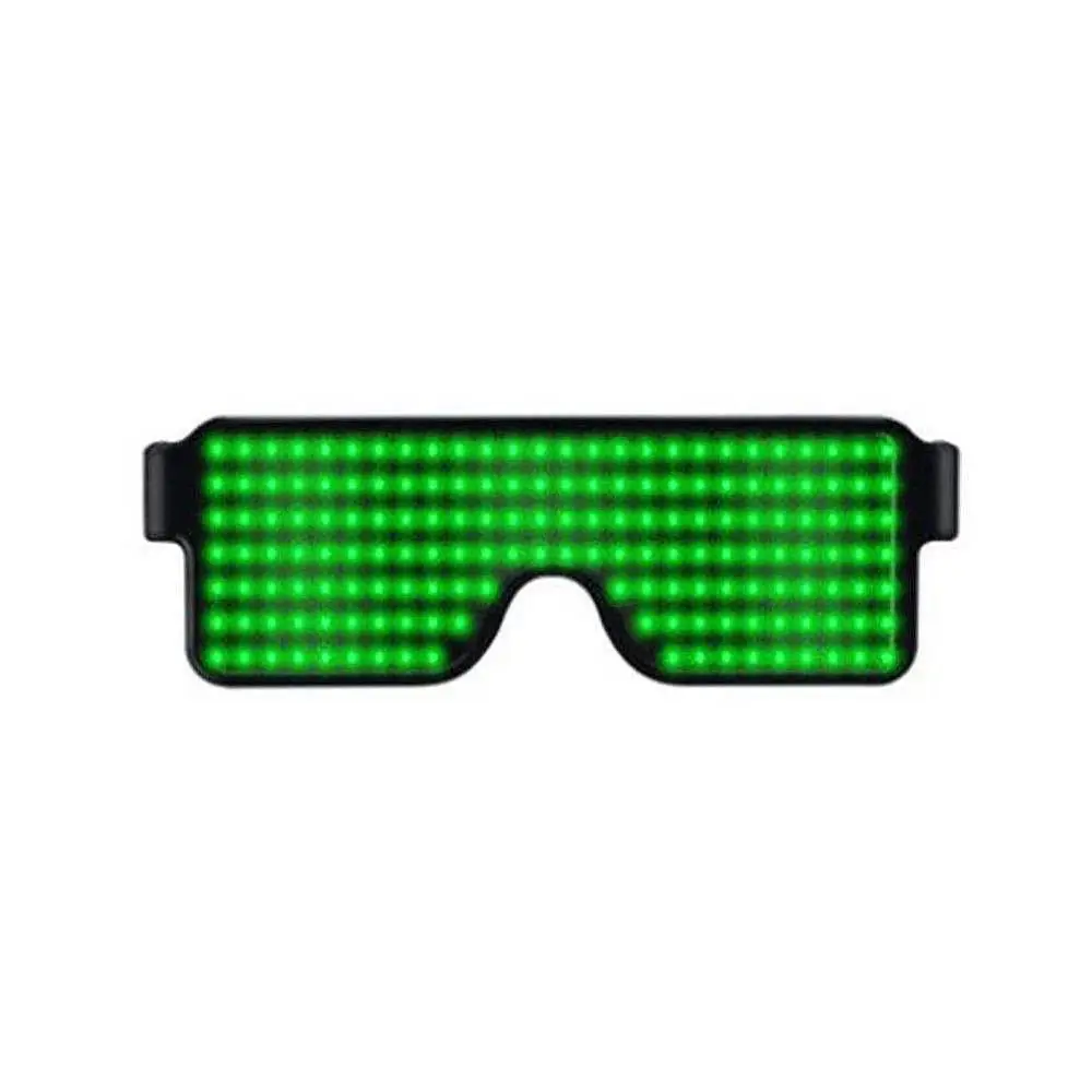 Green Light Новые Вечерние светодиодный Очки провод холодный светодиодные очки бокалы с подсветкой рейв костюм вечерние диджей солнцезащитные очки декор для вечеринки в честь Дня Рождения - Цвет линз: Green Light
