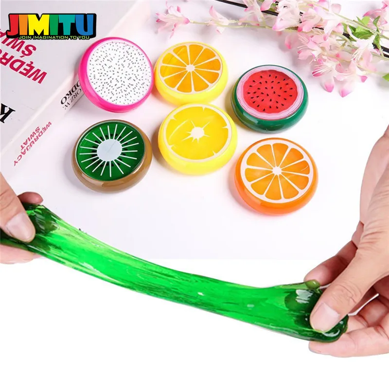 JIMITU 1 шт. творческая Глина Инструменты Кристалл Фрукты глина, умный Пластилин слизи игрушки для детей безопасный нетоксичный форма для полимерной глины