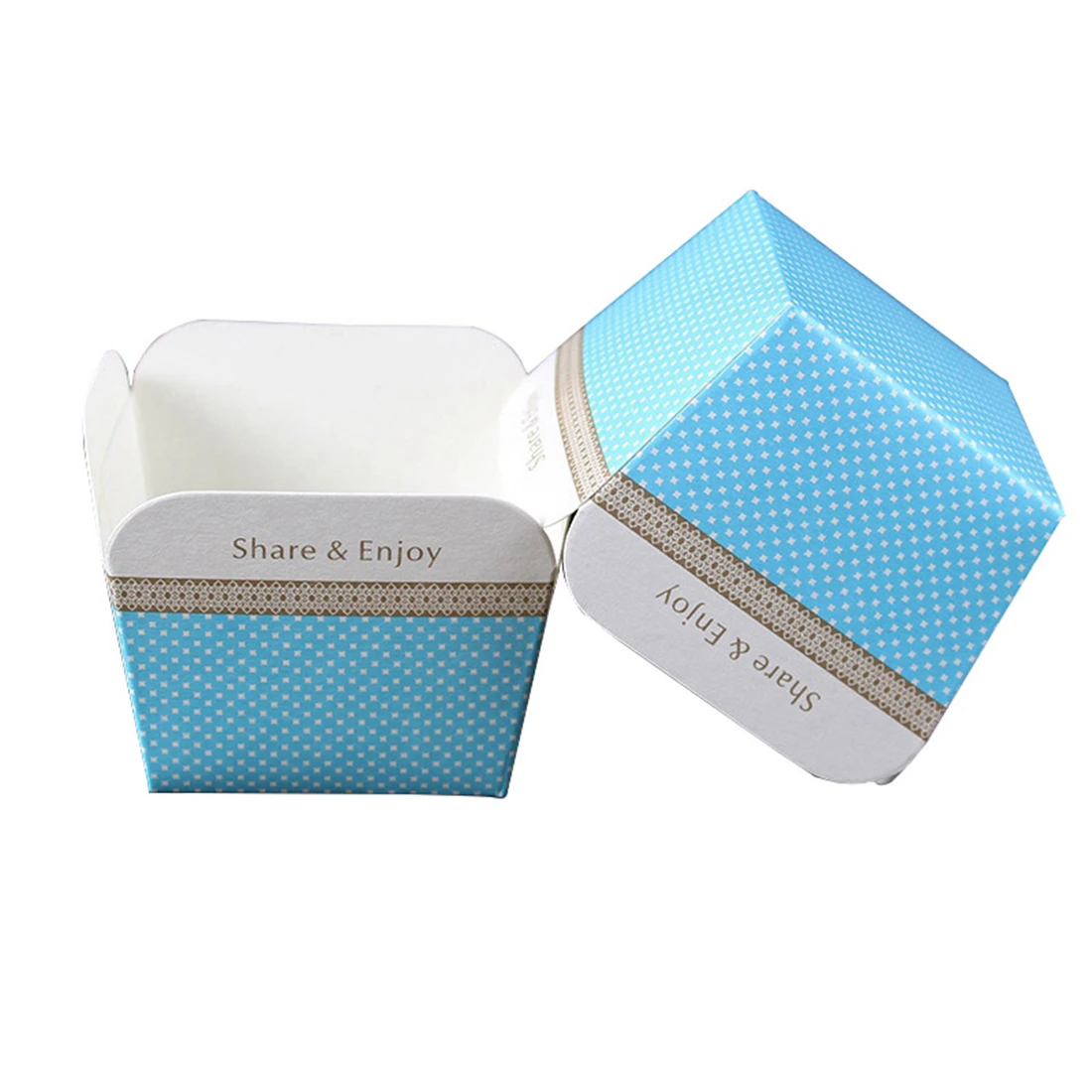 100 шт./компл. бумажные стаканчики для кексов кружки торта коробки мороженого