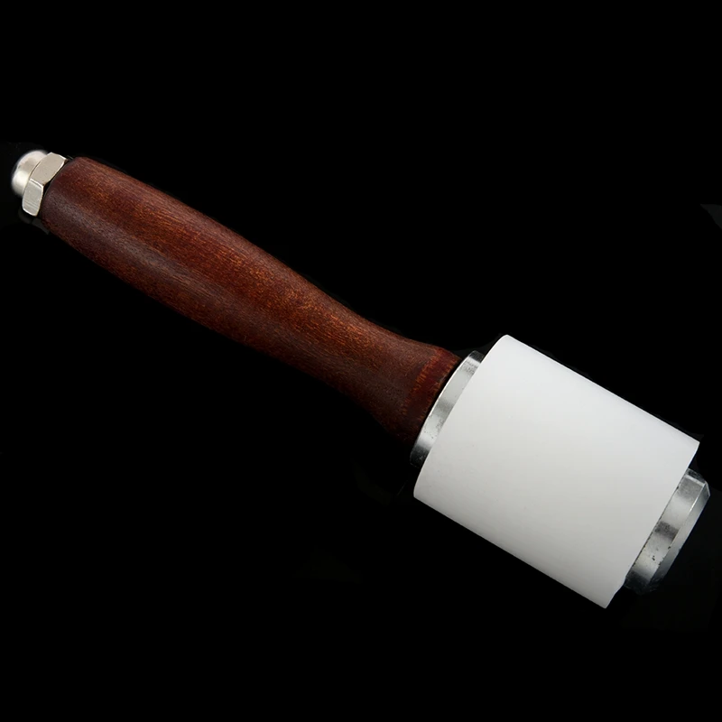 ELEG-Nylon Hammer- Leather Carving Hammer Cowhide Sew Hammer with Wooden Handle