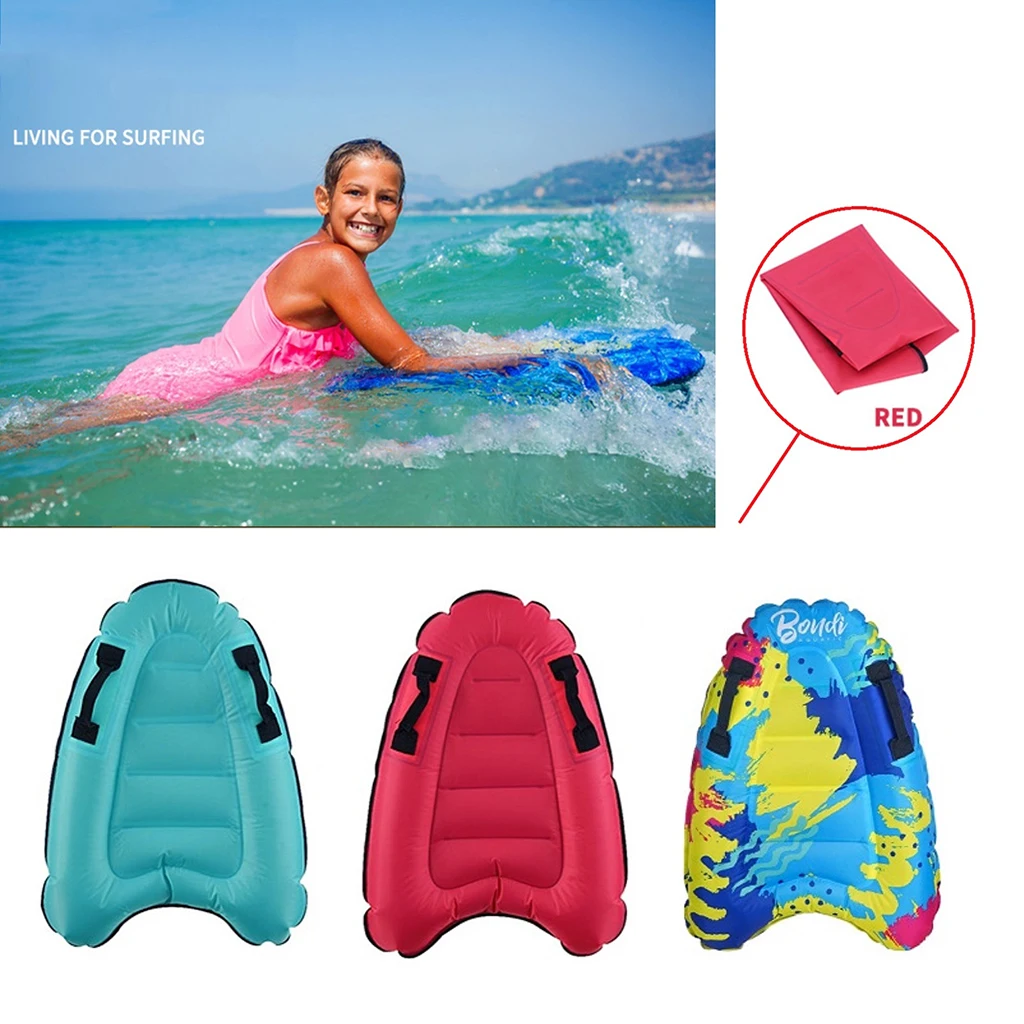 60x80cm Children Inflatable Bodyboards Kids Lightweight Soft Mini Surfboards Outdoor Swimming Pool Beach Floating Mat Pad Float