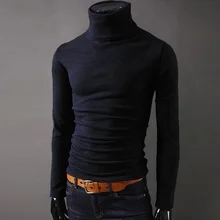 2019 Autumn And Winter New Men'S Sweater Men'S High Collar Solid Color Sweater Men'S Slim Knitted Casual Sweater 2019 Autumn And Winter New Men'S Sweater Men'S High Collar Solid Color Sweater Men'S Slim Knitted Casual Sweater