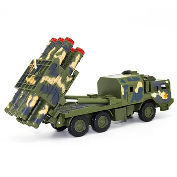

JIAYE Automobile Model Toy Car Alloy Car Military Model Red Flag 9 Long-range Surface-to-Air Missile Car For Children's Gift