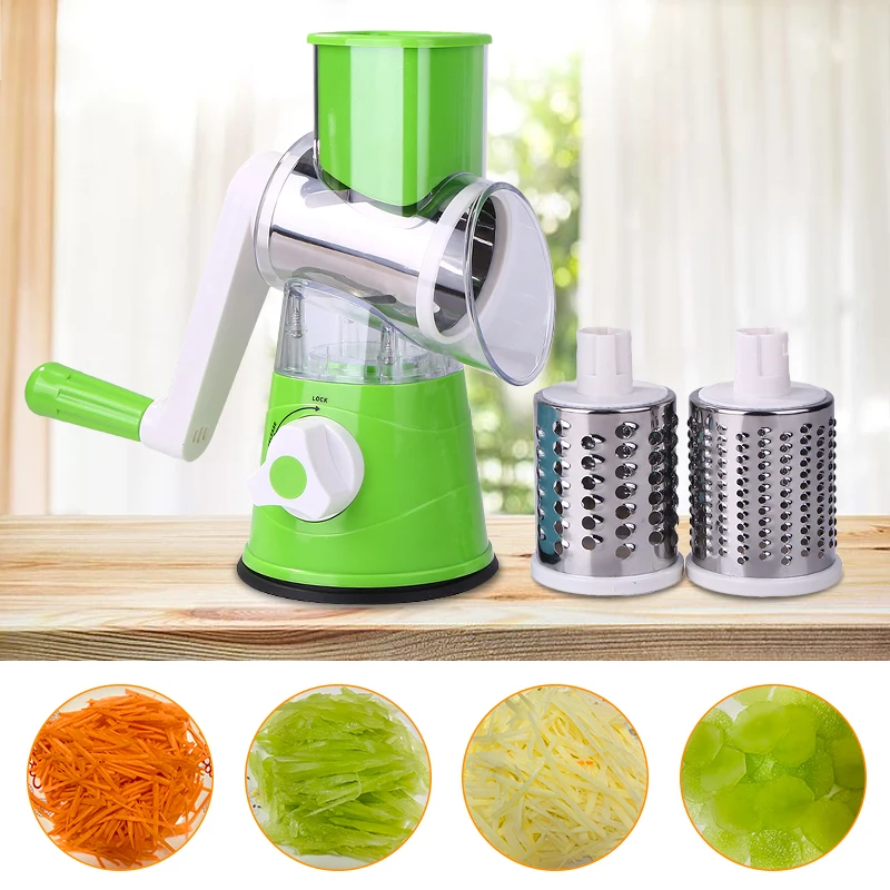 Cheap Manual Vegetable Cutter Slicer Kitchen Accessories Multifunctional Round Vegetables Slicer Potato Cheese Kitchen Gadgets