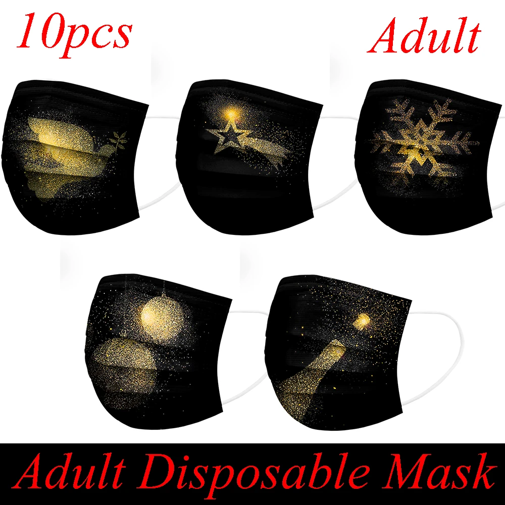 christmas costumes 10pc Adult Disposable Heart Love Print Mask Valentine Day Non-woven Fabric Dust Protective Masks Masque Halloween Cosplay Mask easy mens halloween costumes