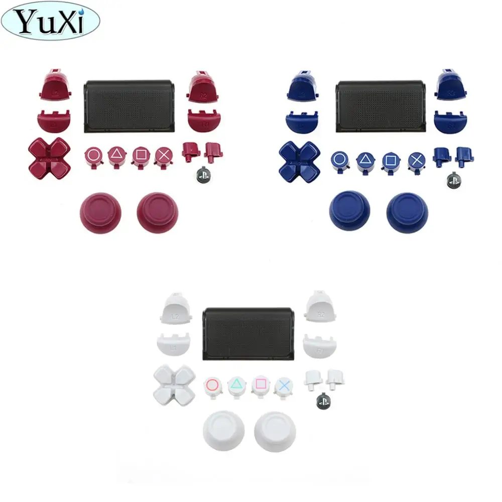 

YuXi Full Set Touchpad Buttons Trigger L1 R1 L2 R2 Repair Parts for Sony PS4 Pro Slim for Dualshock 4 Controller jds 040 JDS-040