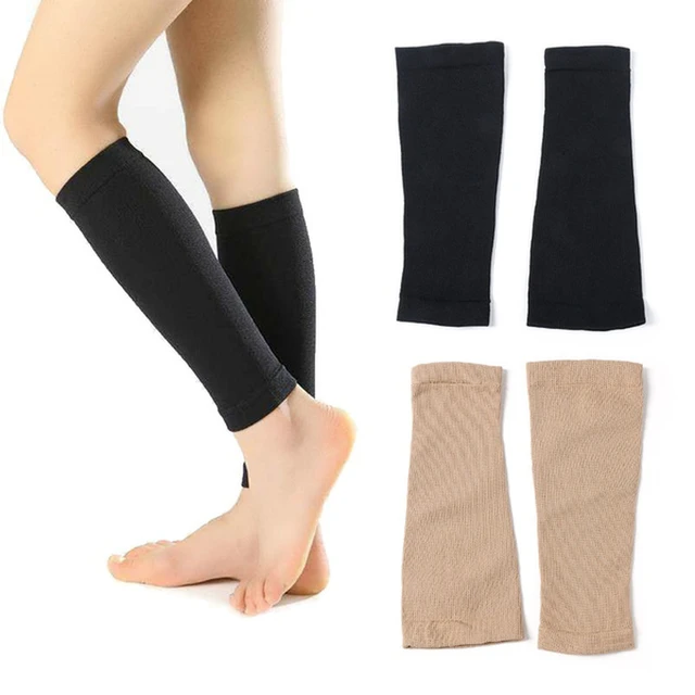 Unisex Compression Leg Sleeve Relieve Varicose Veins Circulation Sport  Legwarmer Black Footless Compression Socks For Running - AliExpress