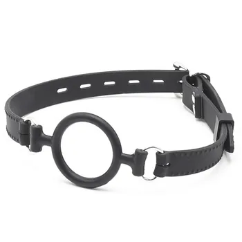 Soft Silicone Open Mouth Ring Gag Breathable O-Ring Oral Gags BDSM Bondage Restraints Adult Slave Roleplay Sex Toys For Couples 3