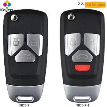 

KEYECU 5PCS/Lot NB26-3/ NB26-3+1 KEYDIY NB Series KD Multi-functional Universal Remote Control Car Key for KD900 KD900+ URG200