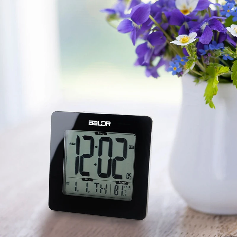 Baldr Digital Alarm Clock Table Calendar Humidity Sensor Bedroom Wall Lcd Backlight