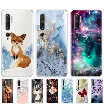 

Case For xiaomi Mi Note 10 Case TPU soft Silicon Cover For xiomi Mi Note10 Mi Note10Pro coque bumper Skin shockproof cute fox