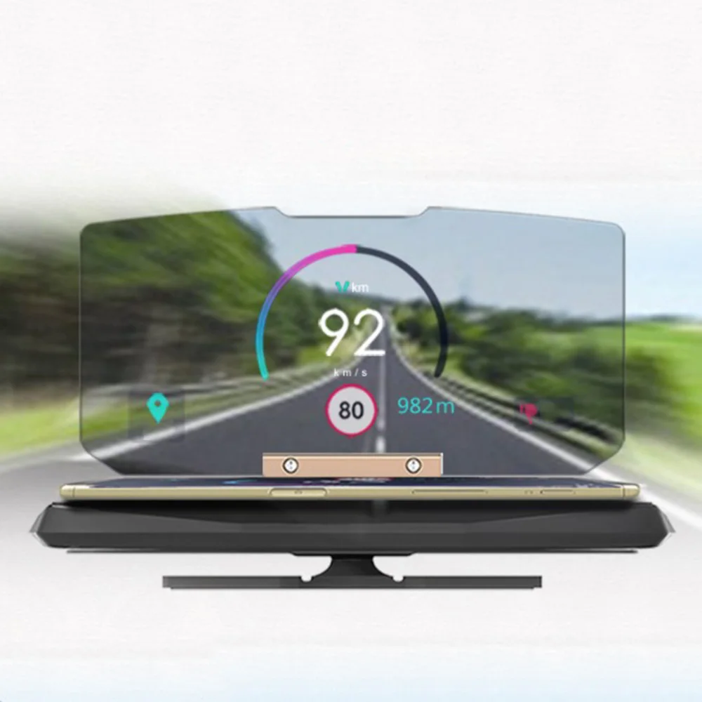 

Car head up display Hud m7 Affichage tete haute pour voiture Speed warning GPS navigation Automatic electronic voltage alarm