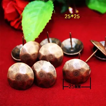 

40Pcs,25mm Antique Turtle Back Pattern Carved Nail Decorative Upholstery Tacks Stud Wooden Box Case Furniture Nails Pushpin