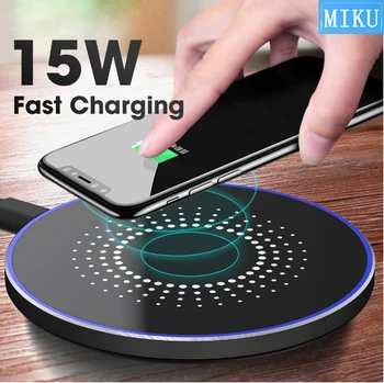 

15W Qi Wireless Charger For iPhone X Xr Quick Charging Dock For Airpods Limitless Charge Station For Xiaomi Mobile Phone