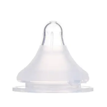 

3pcs Infant Baby Kids Teether Care Milk Feeding Bottle Pacifier Teat Breast Nipple Circular HoleBaby Silicone Gel Wide Mouth