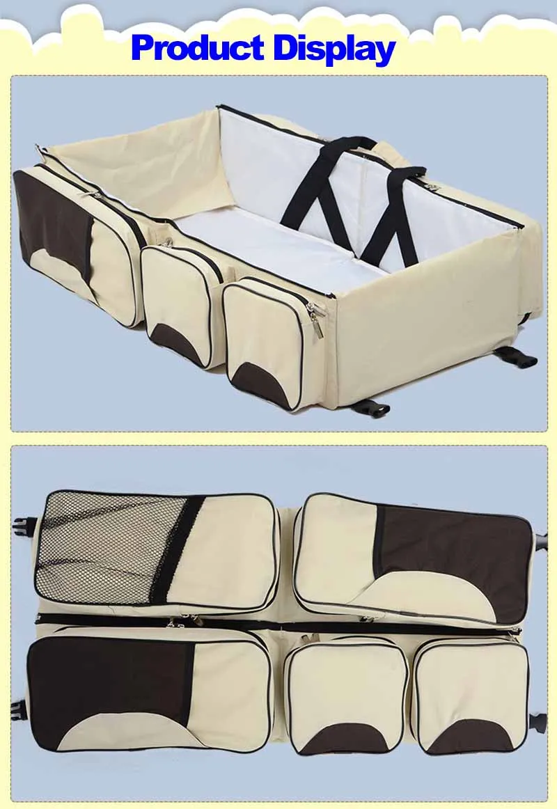 Портативный складной детский дорожный мешок Bd Мумия Упаковка для новорожденных безопасность на открытом воздухе детская кроватка Пеленки сумки Детские переноски