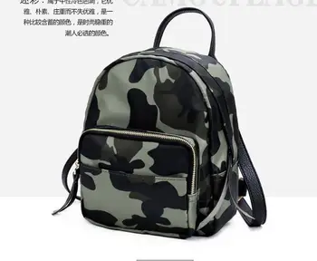 

Oxford Small Backpack For Women School Backpacks Plaid Mini Casual Daypack Feminine Mochila Camouflage School Bag