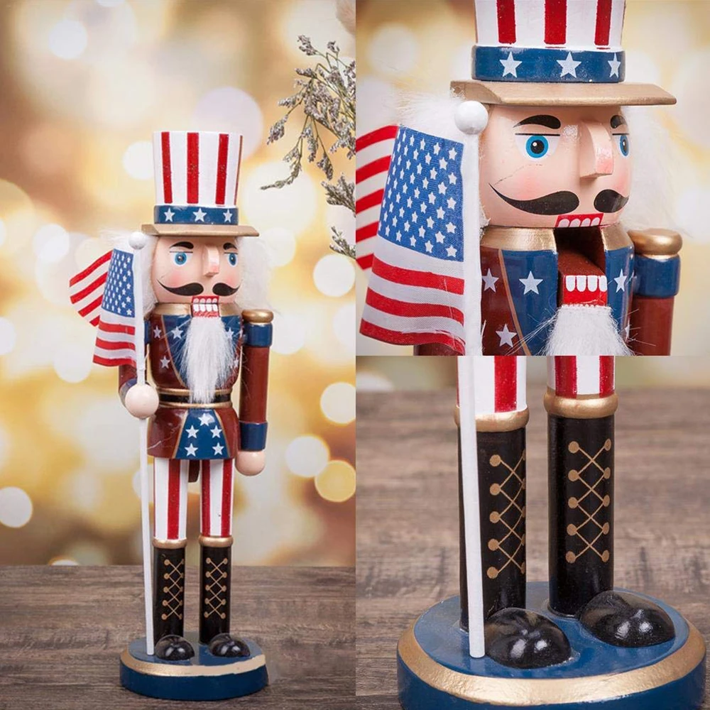 Voorbijganger sarcoom Diversen Nieuwe Notenkraker Kerst Klassieke Amerikaanse Soldaat Mond Kan Open  Nieuwjaar Decor Houten Speelgoed Beeldjes Notenkraker Pop Ornamenten|Hanger  & Hangende Ornamenten| - AliExpress