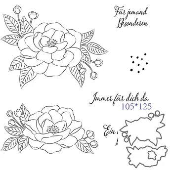 

German word 2020 3D New Metal Cutting Dies and Scrapbooking For Paper Making Birthday Embossing Card Craft Stamps Set