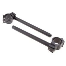 Черный алюминиевый сплав зажимы для руля вилка Руль Ручка 45 мм