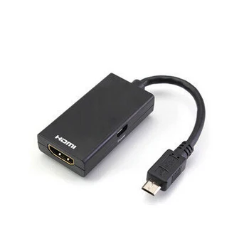 

Micro USB MHL to HDMI Port Male to 2 Female 1 In 2 Out Splitter Cable Adapter Converter for Cellphone TV VH99