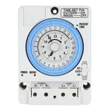 

AC100-240V 2W Mechanical Timing Switch Industrial 24H TB35-N with Buzzer Electrical Supplies Timer Switch