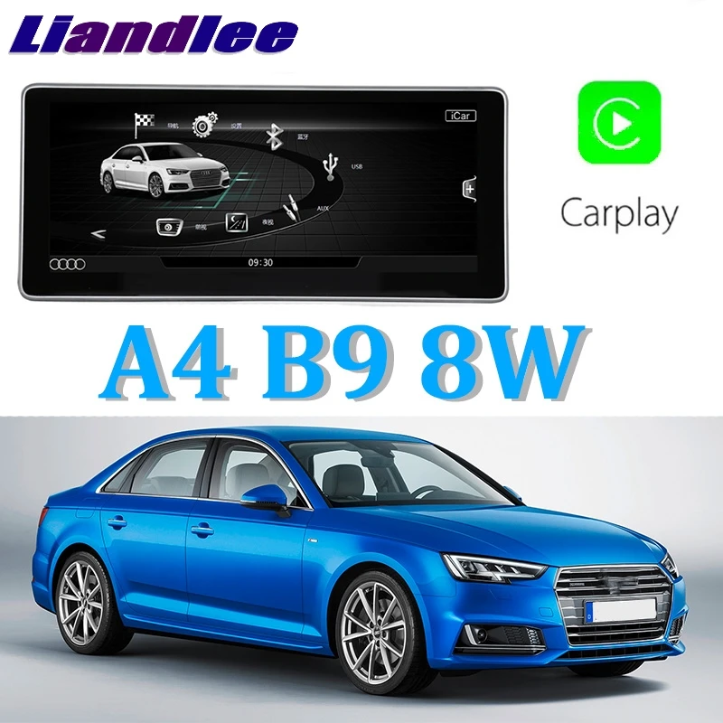 Liandlee Car Multimedia Player NAVI 10.25 inch For Audi A4 B9 8W~ CarPlay TPMS Radio Stereo GPS Navigation