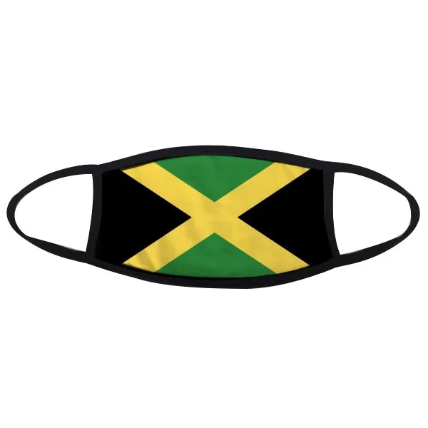 Giamaica National Flag Nord America Country Symbol Mark Pattern Face Maschera Antipolvere Anti Cold Maske